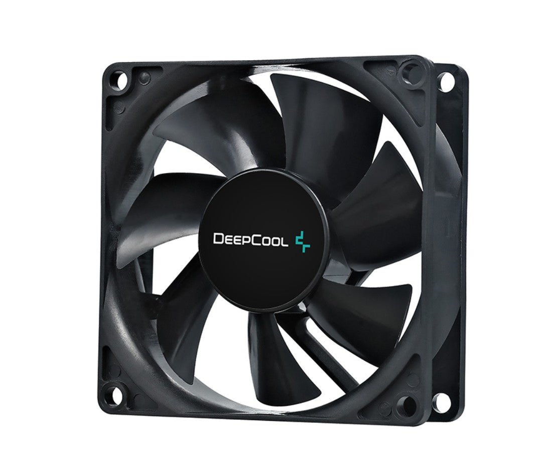 DeepCool 80mm Hydro Bearing Case Fan Molex 20dB 1800rpm 82g, High Quality Black Material, Low RPM DeepCool 80mm Hydro Bearing Case Fan Molex 20dB 1800rpm 82g, High Quality Black Material, Low RPM